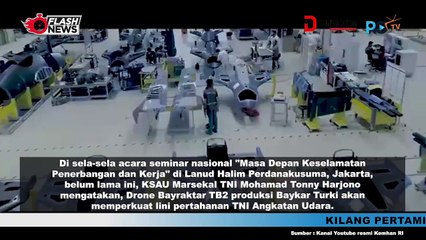 TNI AU Perkuat Pertahanan dengan Drone Bayraktar TB2 dari Turki