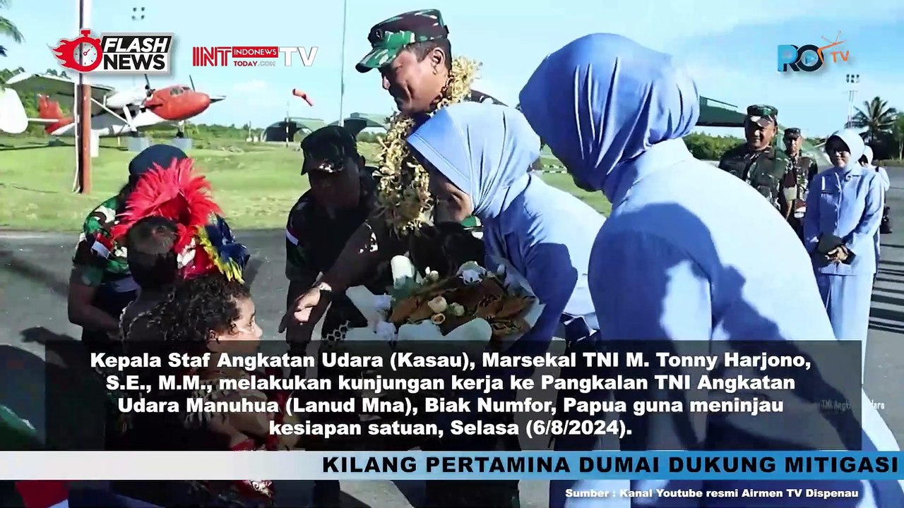 Kunker ke Lanud Manuhua, Papua KASAU Marsekal TNI M. Tonny Harjono Tinjau Kesiapan Satuan