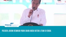 Presiden Jokowi Resmikan Pabrik Bahan Anoda Baterai Litium di Kendal