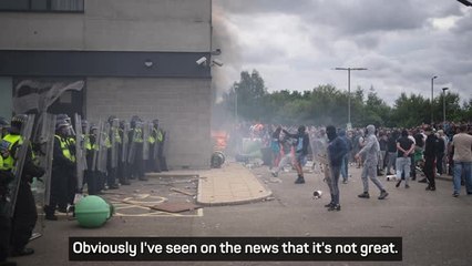 Marathon preparation means Mahamed has 'no idea what's going on' with UK race riots