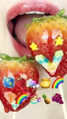 ASMR EMOJI FOOD  이모지 먹방 (sped up)