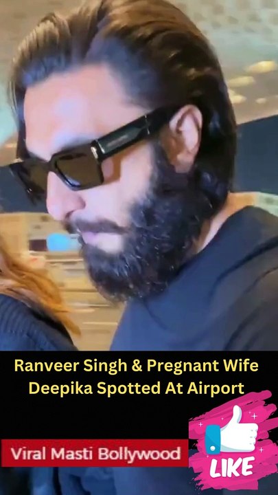 Ranveer Singh Taking Care Of Pregnant Wife Deepika Spotted At Airport Viral Masti Bollywood