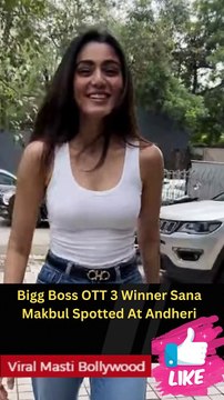 Bigg Boss OTT 3 Winner Sana Makbul Spotted At Andheri Viral Masti Bollywood