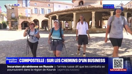 Compostelle: pélerins et amateurs de randonnées se croisent sur les chemins chaque été, créant une activité économique pour les villages alentour