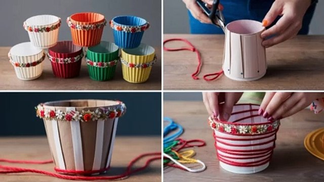 DIY Easter Basket | How to make a basket from paper cup | Easter Craft