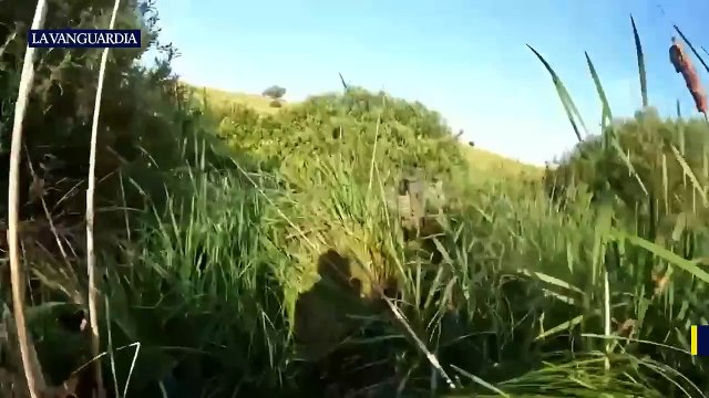 La secuencia completa de una emboscada de soldados chechenos a un camión ruso