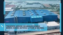 Presiden Jokowi Resmikan Pabrik Bahan Anoda Baterai Litium di Kendal