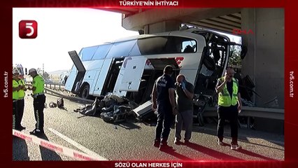 Ankara'da otobüs köprüye saplandı: Çok sayıda ölü ve yaralı var