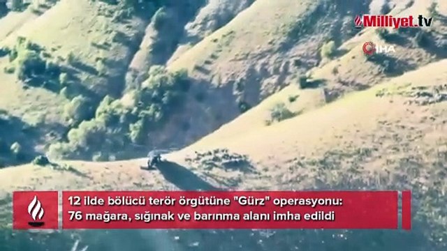 12 İlde terör örgütlerine ağır darbe: 76 mağara ve sığınak imha edildi