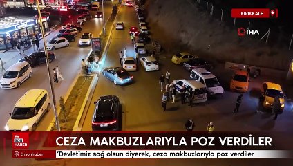 Kırıkkale'de ceza makbuzlarıyla poz verdiler