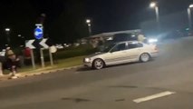 Drifting driver crashes into spectators in Peterborough