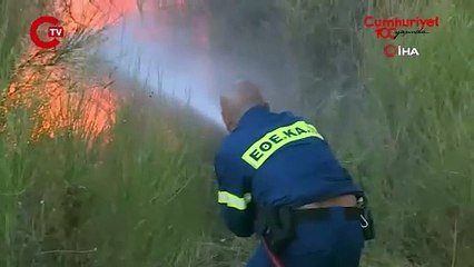 Yunanistan'da orman yangını: Dumanlar Atina'ya yaklaştı