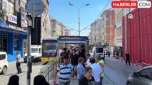 Soğanlı-Bağcılar tramvay seferleri bir binanın yıkılma tehlikesi nedeniyle durduruldu