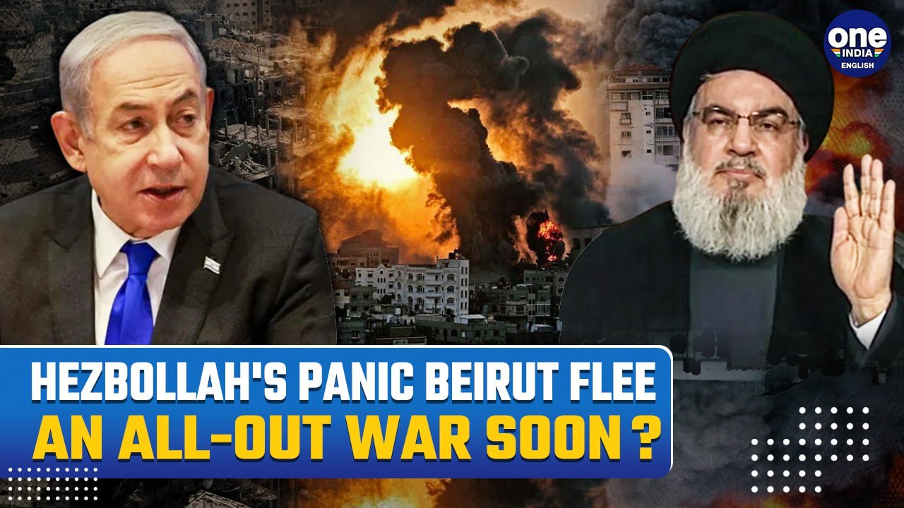 Hezbollah In Chaos, Flees Beirut Amid Israeli Threats| Full-Scale Lebanon War Around the Corner?