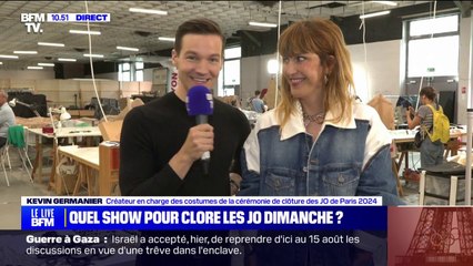 Cérémonie de clôture des JO: "Tous les matériaux ont été upcyclés", déclare Kevin Germanier, créateur en charge des costumes