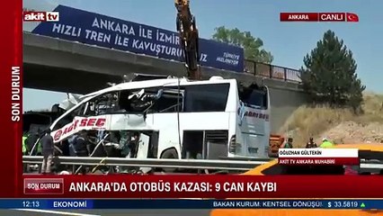 Ankara'da otobüs kazası; 9 can kaybı