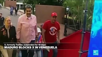 President Maduro suspends X social network in Venezuela for 10 days after exchange with Elon Musk