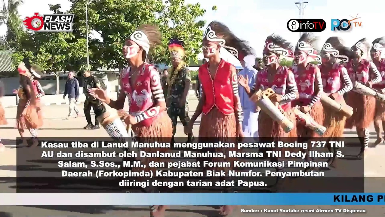 KUNKER KE LANUD MANUHUA, PAPUA KASAIJ MARSEKAL TNI M. TONNY HARJONO TINJAU KESIAPAN SATUAN
