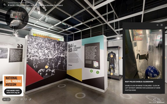 VIRTUAL TOUR: 84/85 miners’ strike exhibition 3D interactive online experience