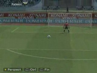 Missile d'Adriano qui finit en poteau rentrant