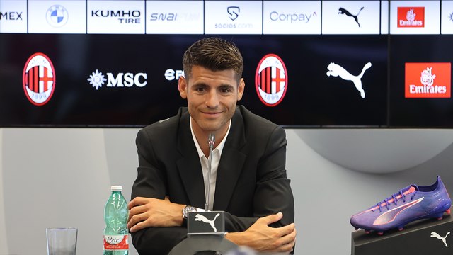 La conferenza stampa di presentazione di Álvaro Morata