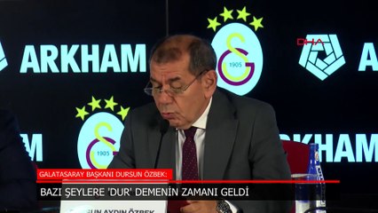 Dursun Özbek: Tek bir amaç var; o da Galatasaray’ın önünü kesmek