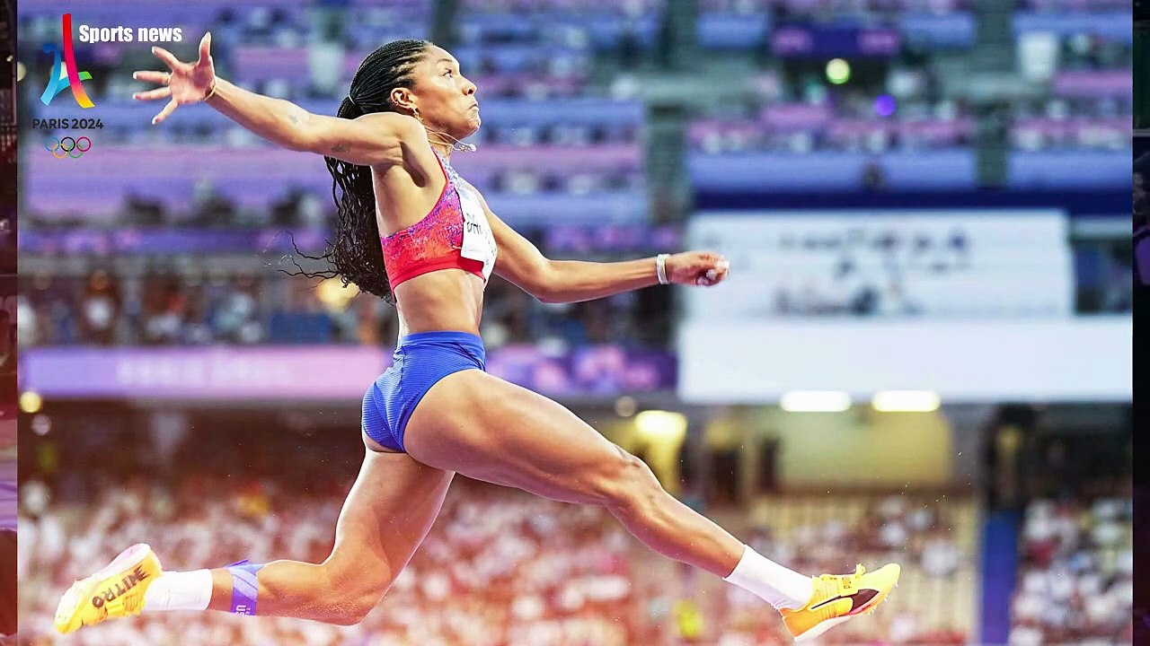 Tara Davis-Woodhall Wins Gold in Long Jump-Hunter Woodhall goes WILD for wife during long jump final