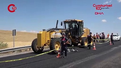 Aksaray'da iş cinayeti: Asfalt çalışmasında greyderin altında kalan işçi öldü