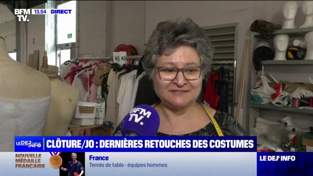 JO: les coulisses des dernières retouches de costumes avant la cérémonie de clôture ce dimanche