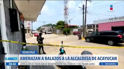 La alcaldesa de Acayucan, Rosalba Rodríguez, fue víctima de una balacera