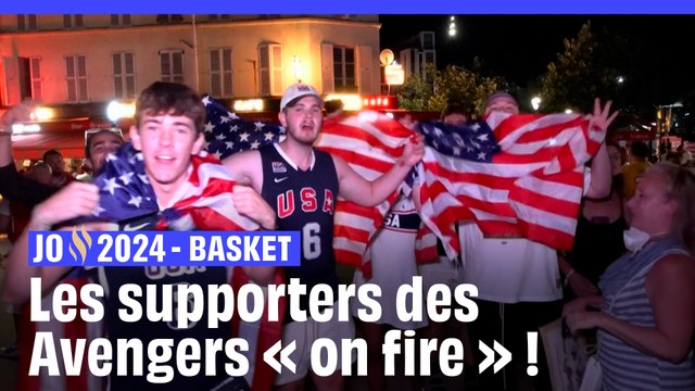 JO 2024 : Les supporters team USA « on fire » après la victoire de leur équipe face à la Serbie