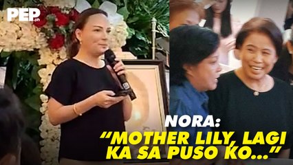 Matet de Leon reads mom Nora Aunor's letter for Mother Lily | PEP