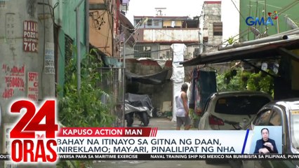 Bahay na itinayo sa gitna ng daan, inireklamo; may-ari, pinalilipat ng NHA | 24 Oras