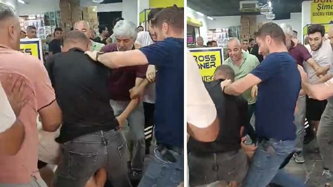 Hatay'da ucuzluk kavgası: Tekme tokat birbirlerine girdiler