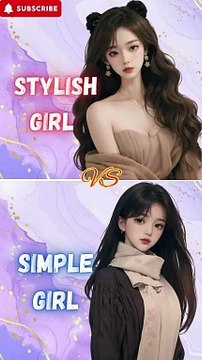✨️Stylish vs simple girl dress / heels / nails / purse / / lips #viral #trending #ytshorts