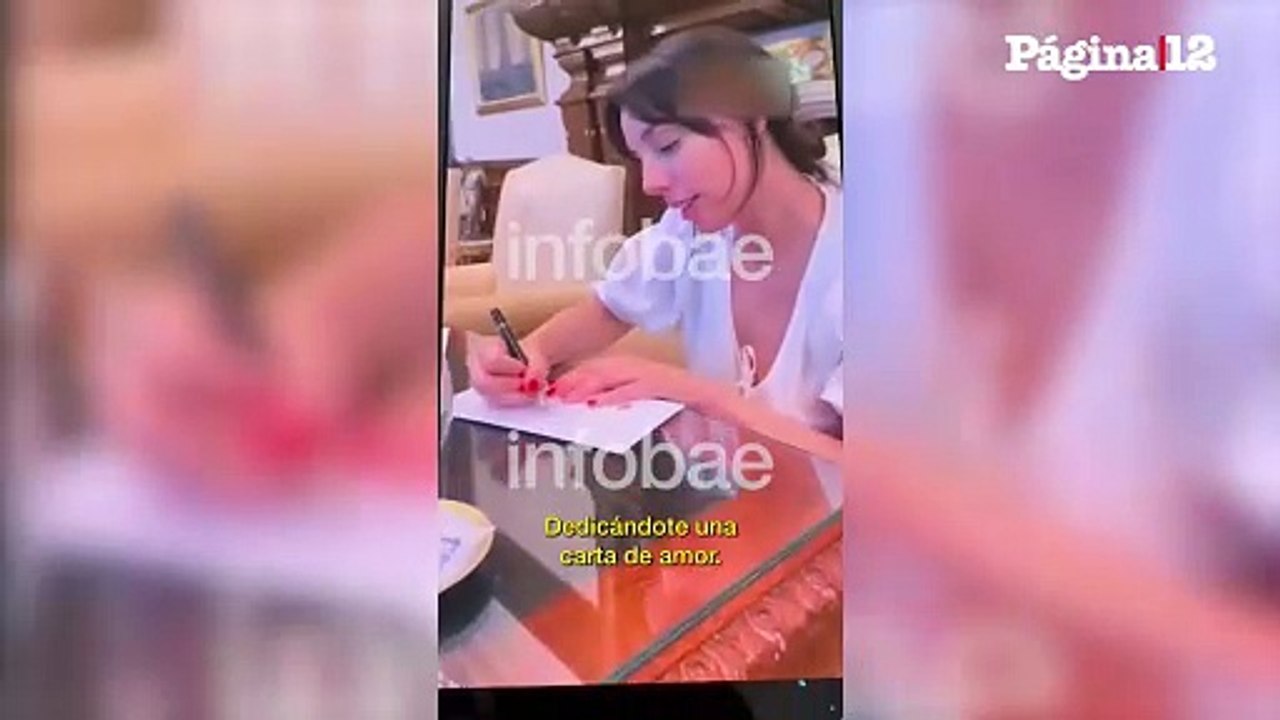 Otro video de Alberto Fernández y Tamara Pettinato: La carta "sos el amor de mi vida"