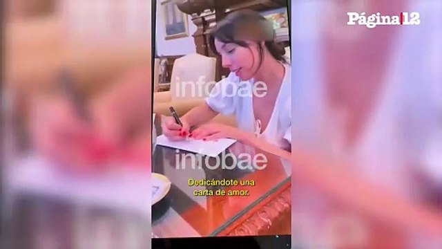 Otro video de Alberto Fernández y Tamara Pettinato: La carta sos el amor de mi vida