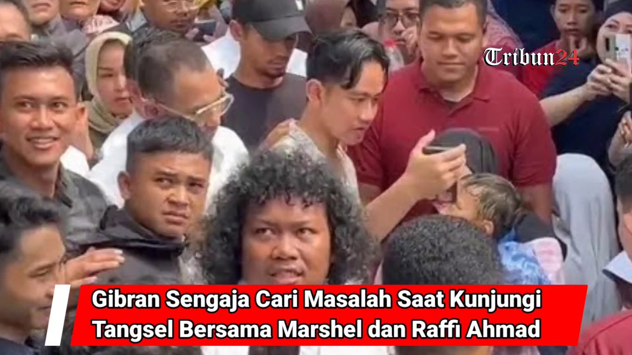 Gibran Sengaja Cari Masalah Saat KunjungiTangsel Bersama Marshel dan Raffi Ahmad