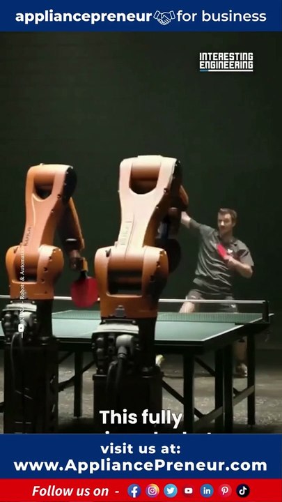 Table Tennis Robot vs Human - Future of Sports and Healthcare Technology - Interesting Engineering - Note- Videos collected from different Instagram Pages.   Videos credit-@world_of_engineering_75Appliancepreneur i