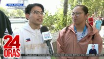 Olympic gold medalist na sina Carlos Yulo at Hidilyn Diaz, nag-bonding sa Paris | 24 Oras