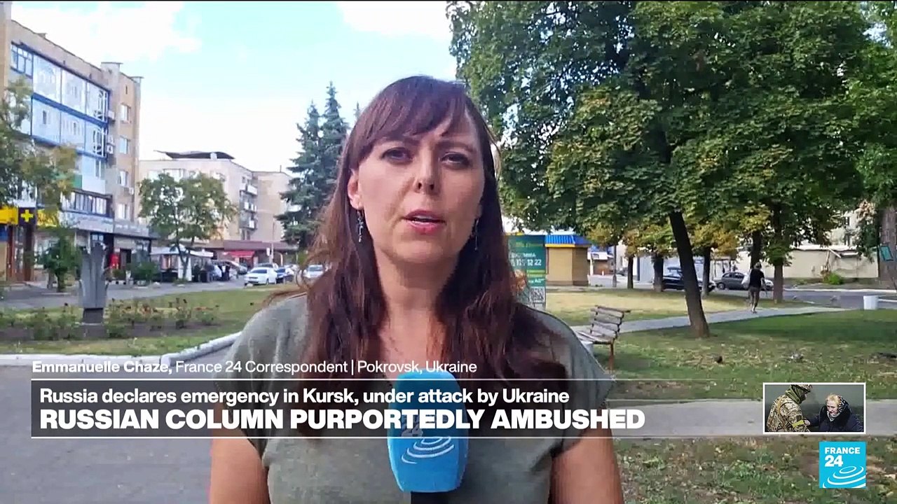 Russian column purportedly ambushed in surprise Ukrainian incursion in Kursk region