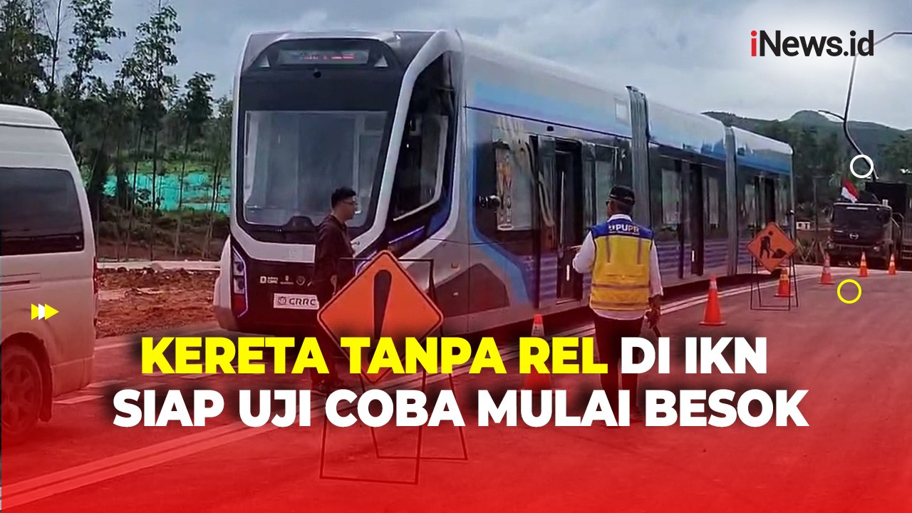 Pembangunan Jalan Rampung, Kereta Tanpa Rel IKN Siap Diuji Coba Mulai Besok