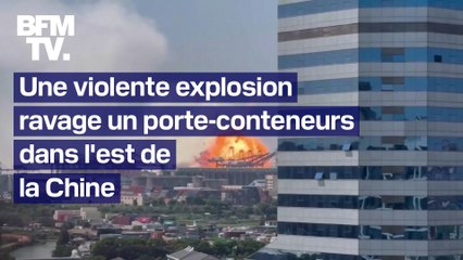 Chine: une explosion sur un porte-conteneurs dans le port de Ningbo