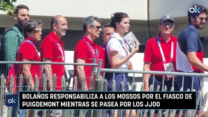 Bolaños responsabiliza a los Mossos por el fiasco de Puigdemont mientras se pasea por los JJOO