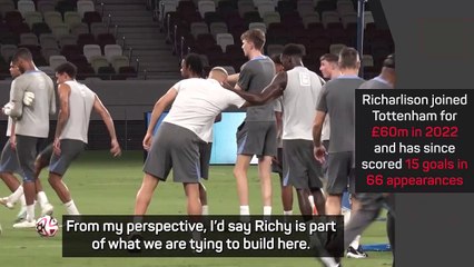 Spurs' striker hunt not about replacing Richarlison - Postecoglou