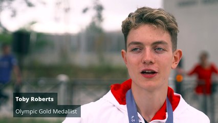 Toby Roberts recalls feeling ‘nervous’ before winning gold