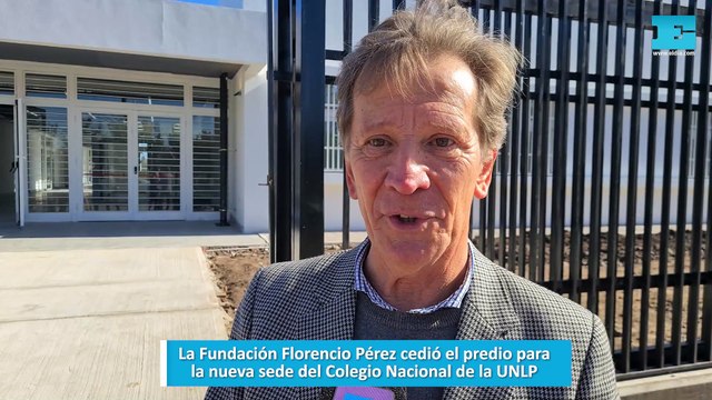 Presentaron la nueva sede del Colegio Nacional en el predio cedido por la Fundación Florencio Pérez