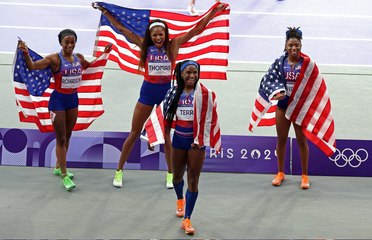 USA Wins Gold in Women's 4x100m Relay 🥇