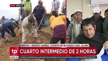 Bloqueo en San Julián: Productores deciden dar un paso humanitario de dos horas