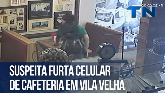 Suspeita furta celular de cafeteria em Vila Velha